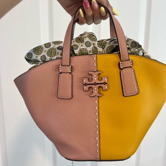 Tory Burch McGraw Color-Block Mini Shopper Tote - Picture 5 of 5